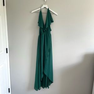 Romeo & Juliet Couture Green Formal High Low Dress Size M